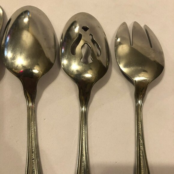 Oneida Victorian Manor 5 Piece Hostess Set Stainless Cutlery Flatwear - Picture 5 of 7